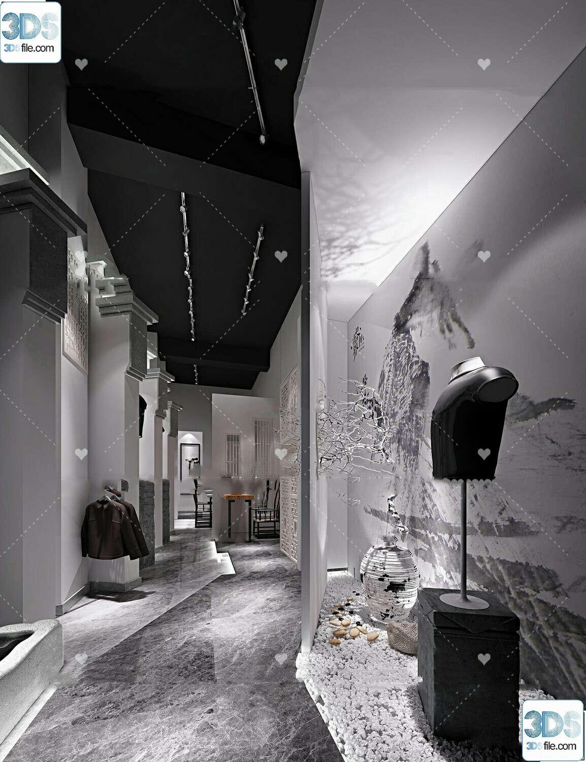 62 Fashion Shop Design 3D Models vol.06 - Vray