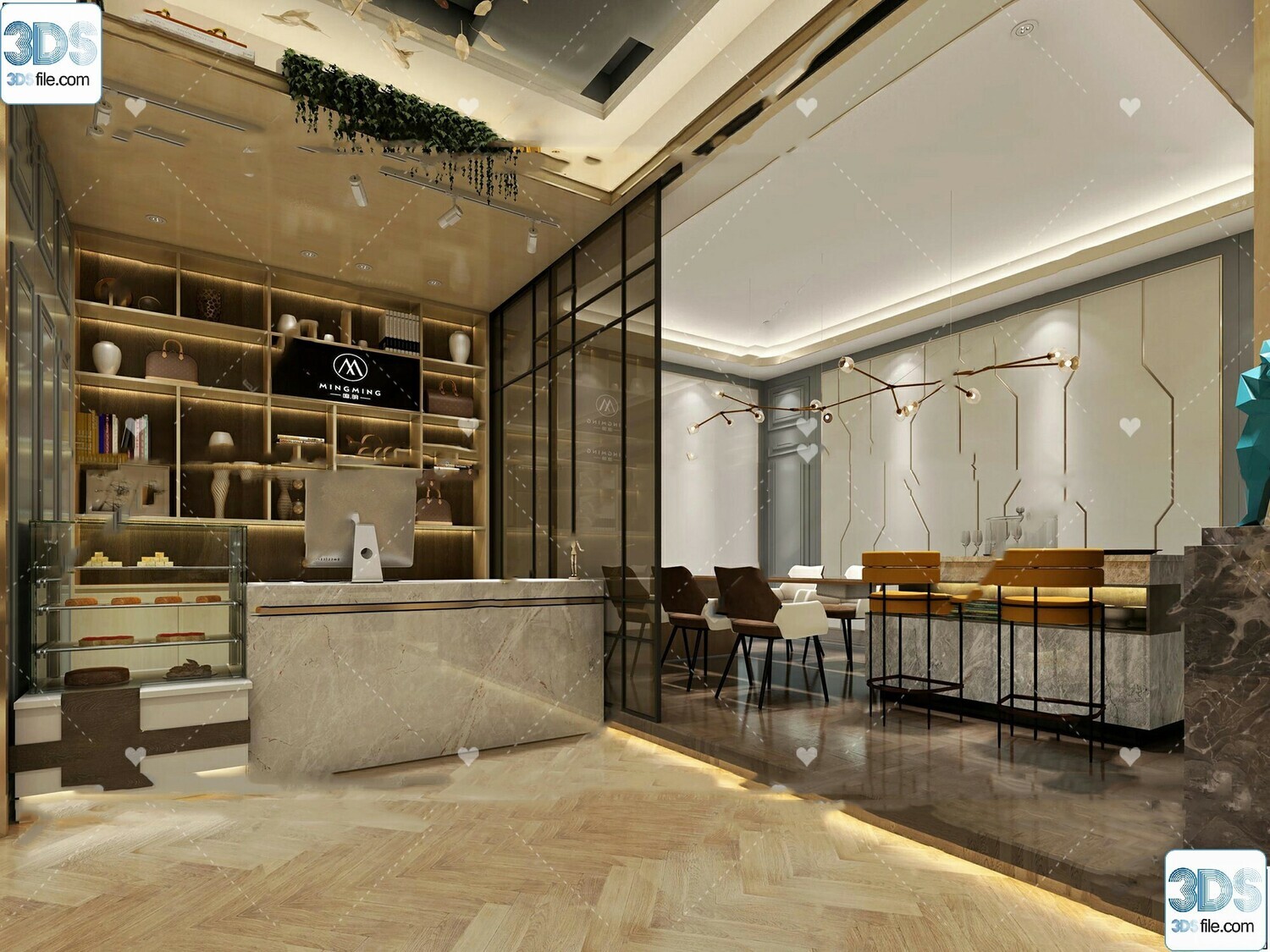 62 Fashion Shop Design 3D Models vol.06 - Vray