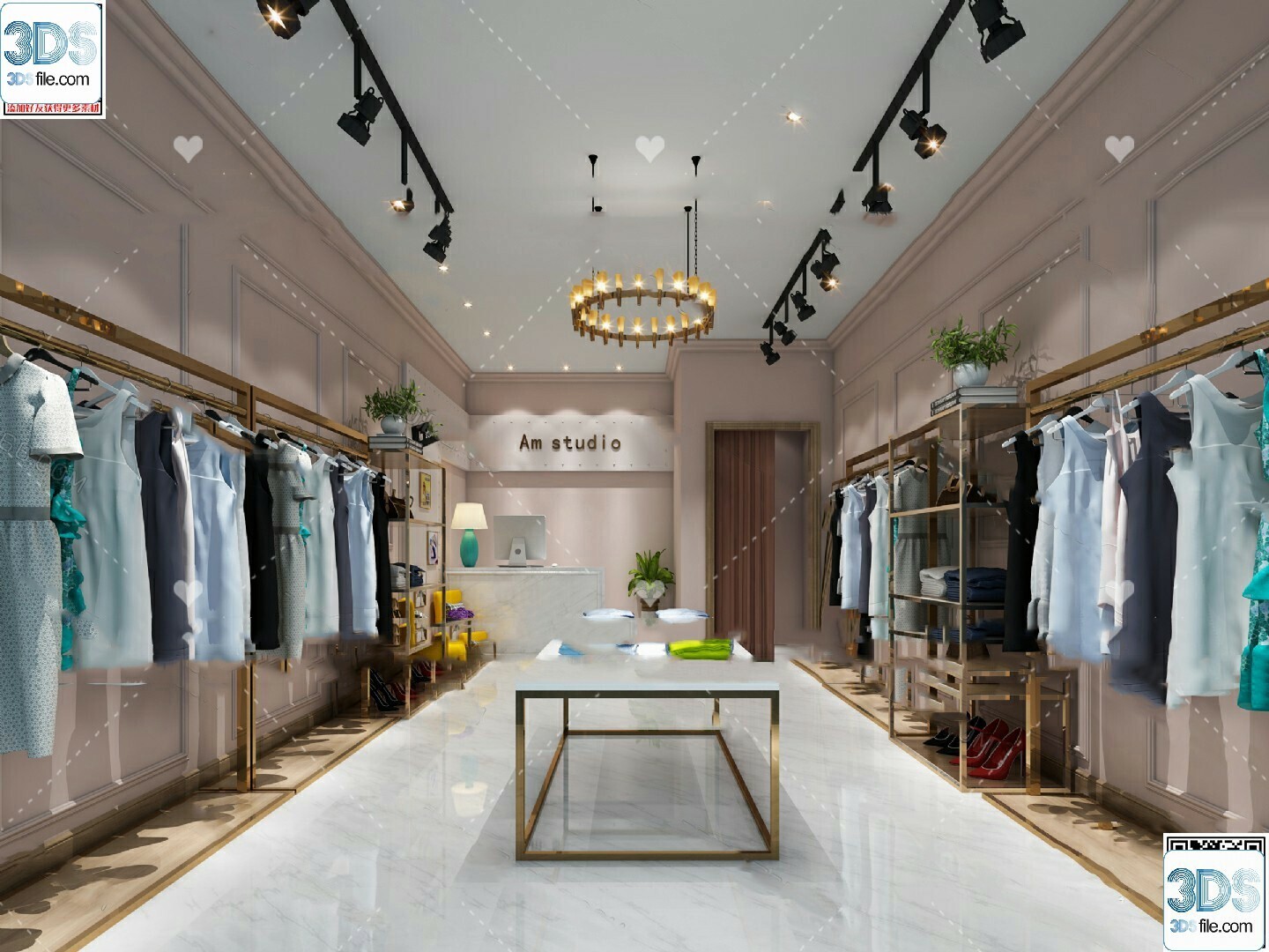 62 Fashion Shop Design 3D Models vol.06 - Vray