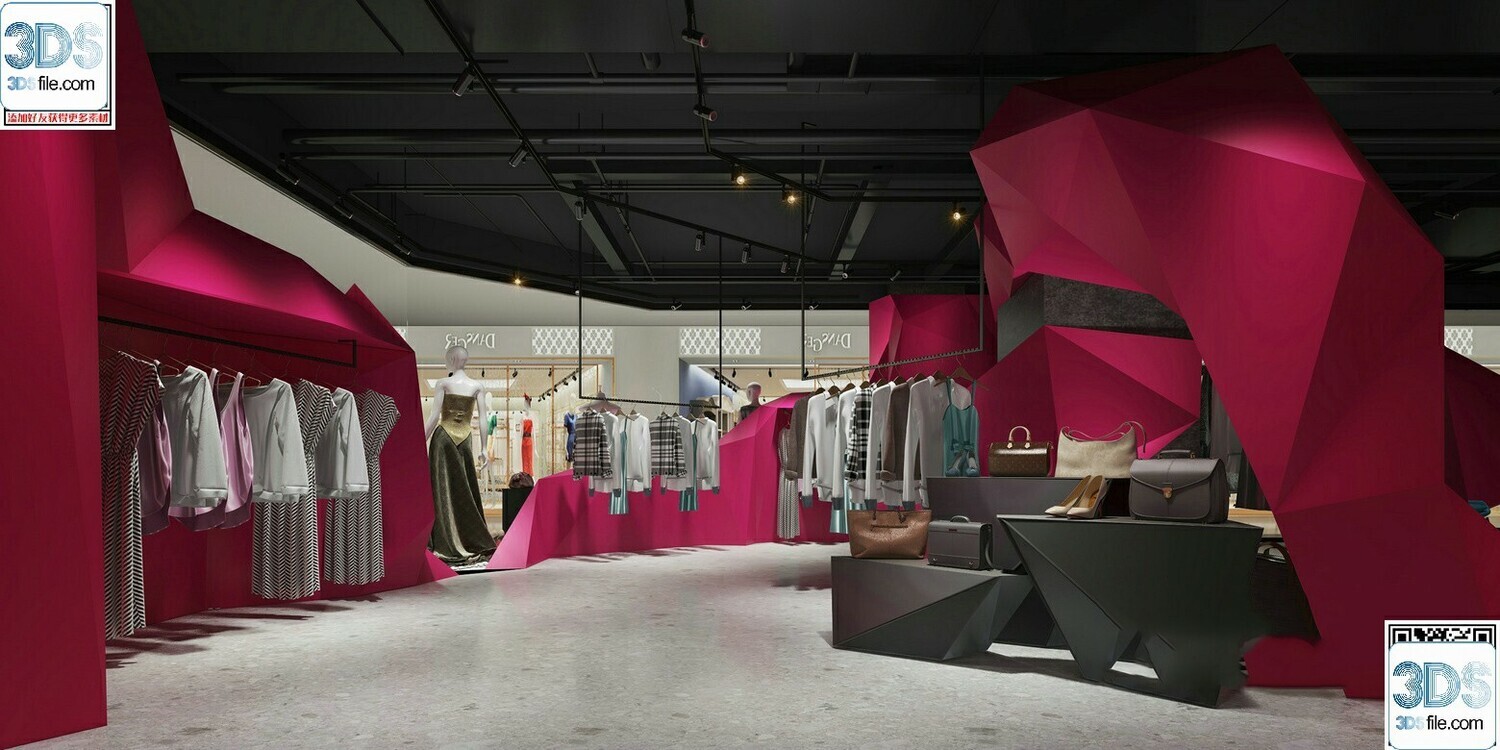 62 Fashion Shop Design 3D Models vol.06 - Vray