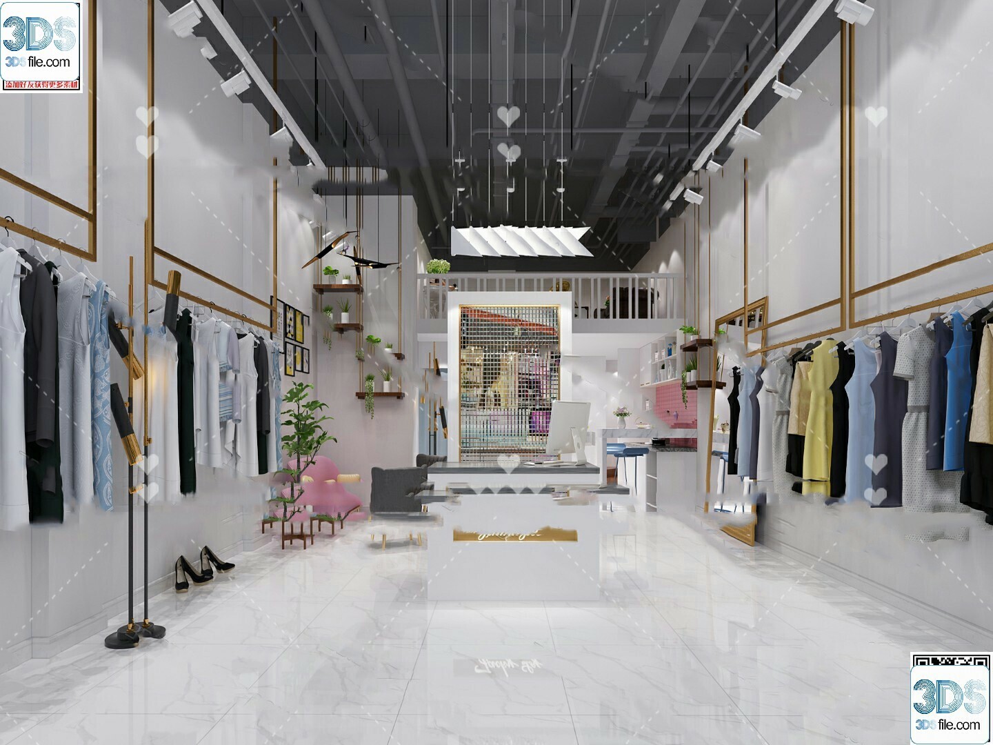 62 Fashion Shop Design 3D Models vol.06 - Vray