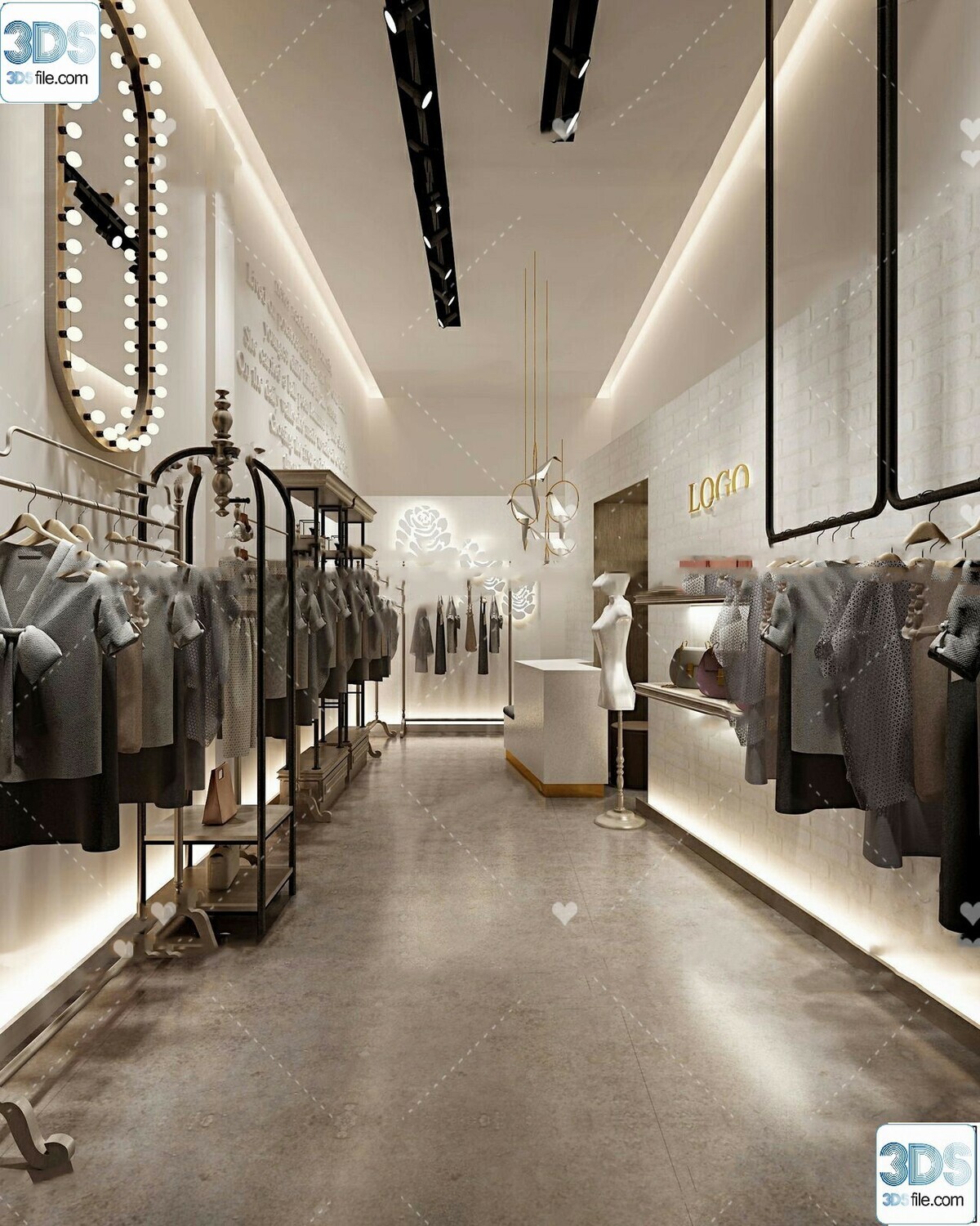 62 Fashion Shop Design 3D Models vol.06 - Vray