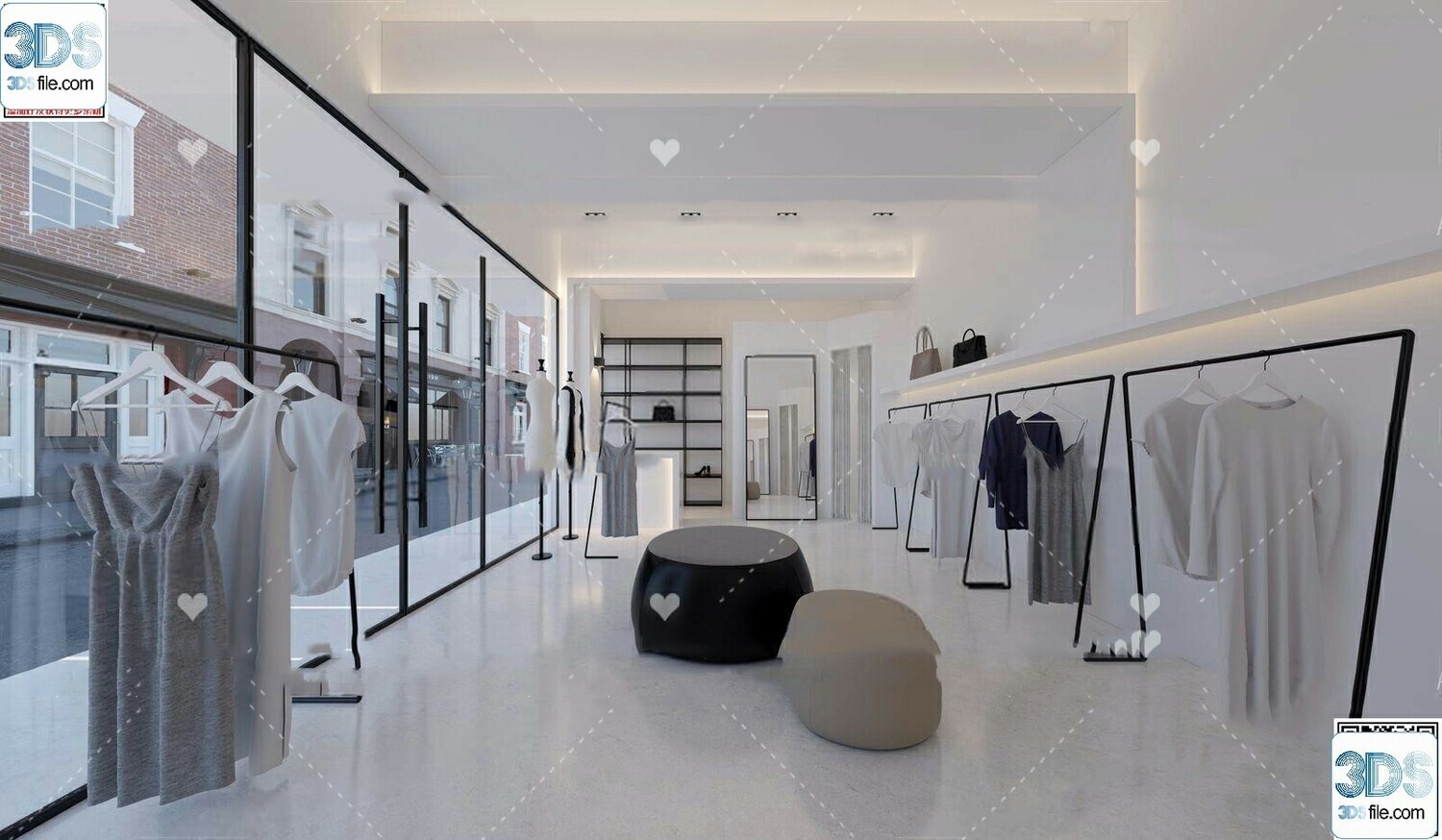 62 Fashion Shop Design 3D Models vol.06 - Vray