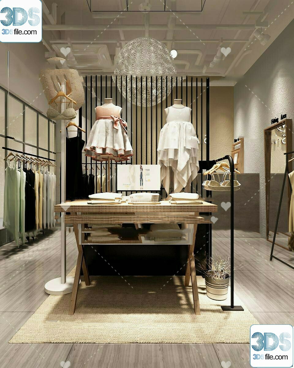 62 Fashion Shop Design 3D Models vol.06 - Vray