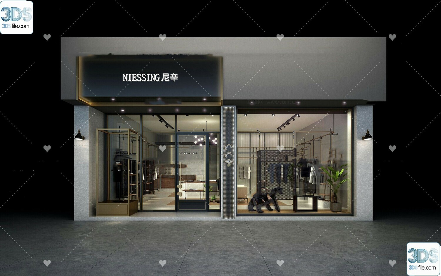62 Fashion Shop Design 3D Models vol.06 - Vray