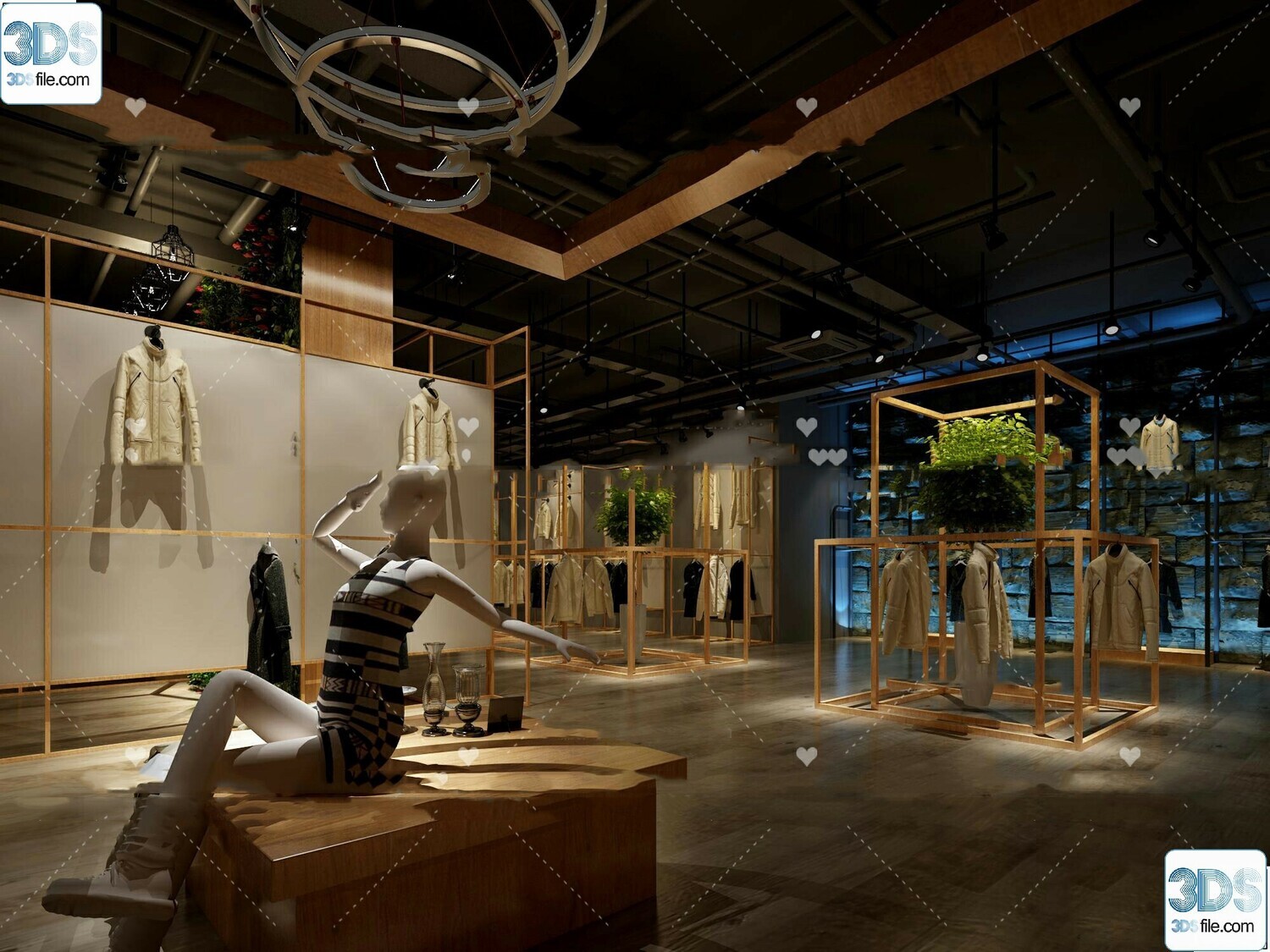 62 Fashion Shop Design 3D Models vol.06 - Vray