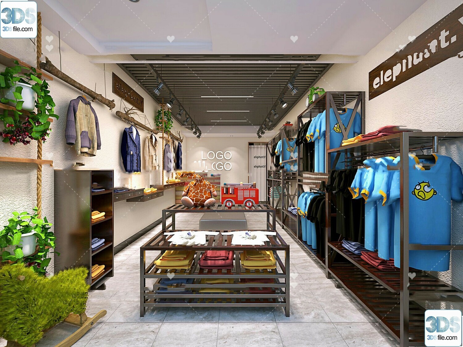 62 Fashion Shop Design 3D Models vol.06 - Vray