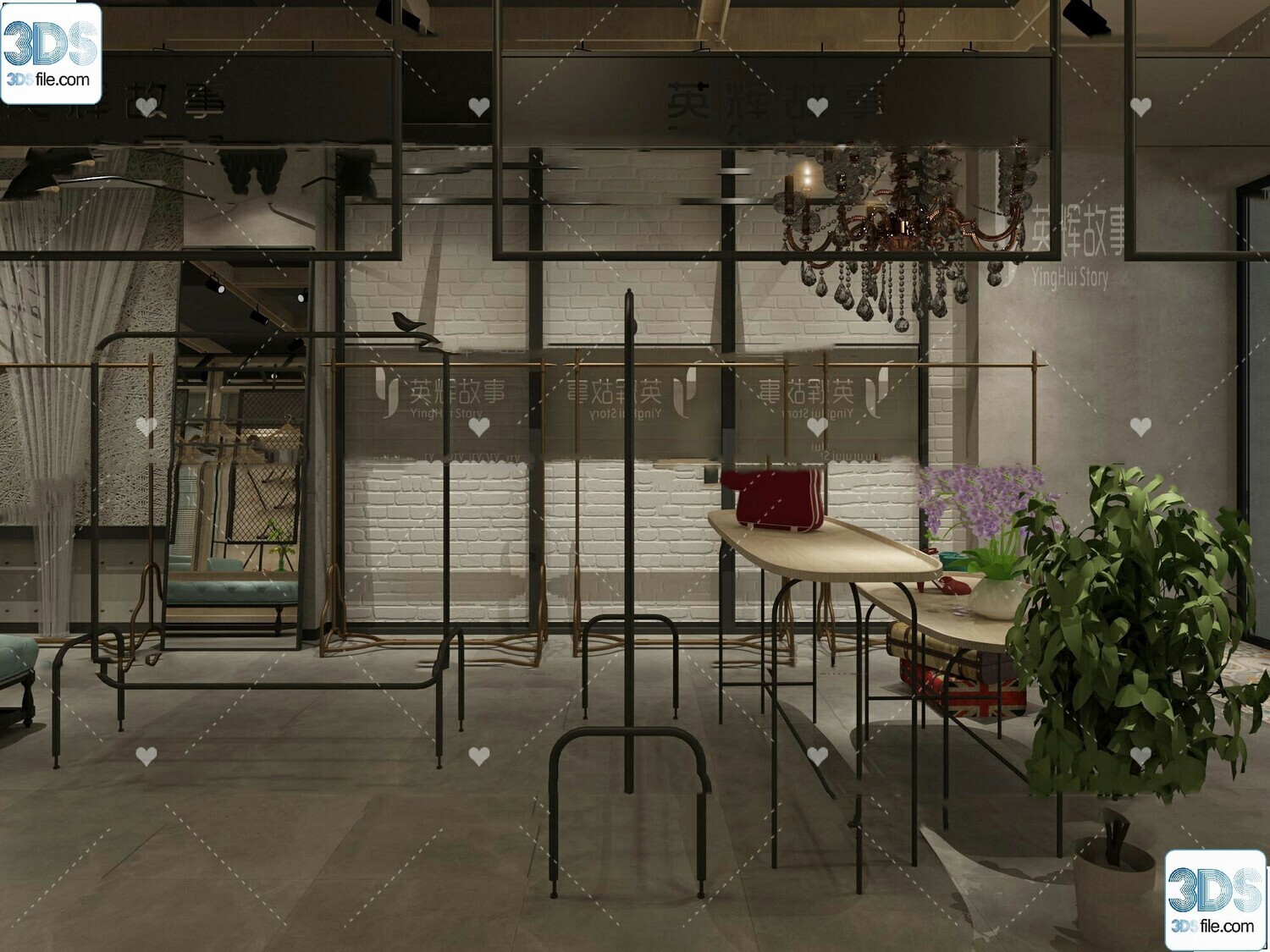 62 Fashion Shop Design 3D Models vol.06 - Vray
