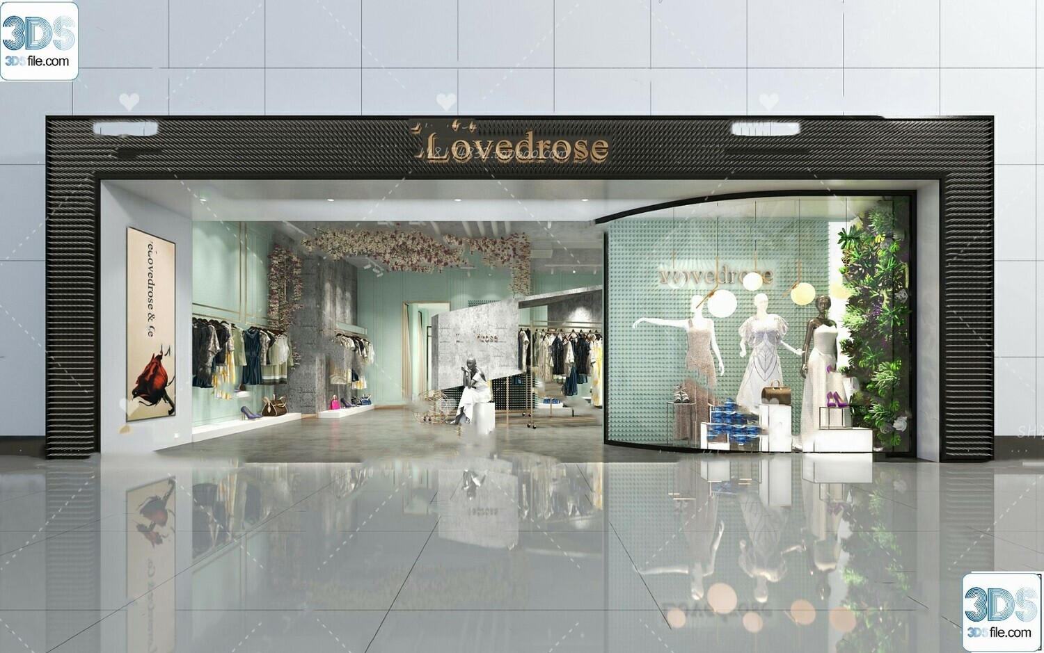 62 Fashion Shop Design 3D Models vol.06 - Vray