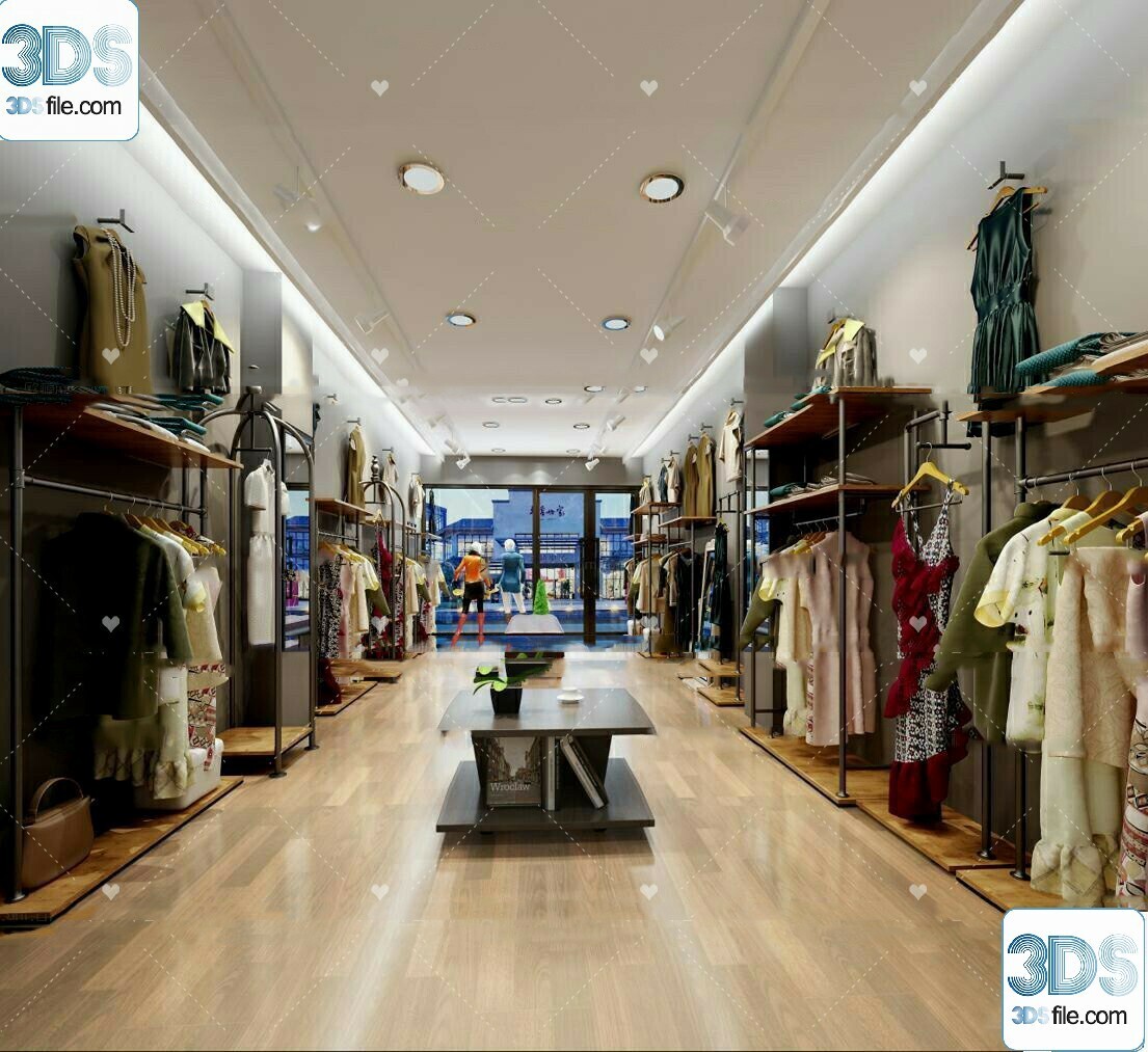 62 Fashion Shop Design 3D Models vol.06 - Vray