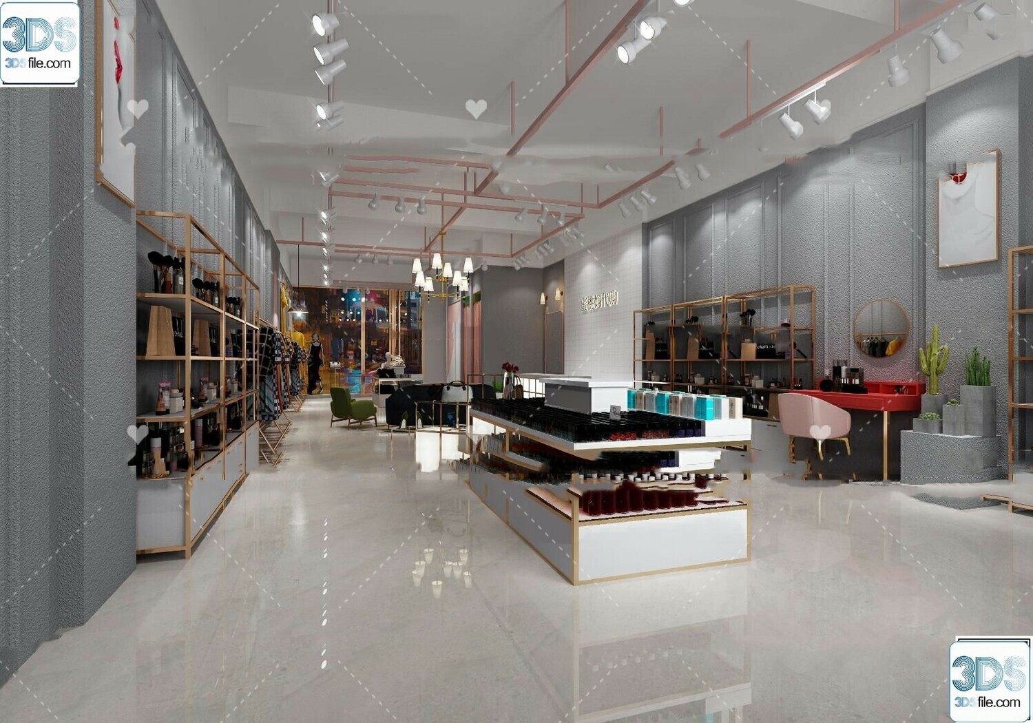62 Fashion Shop Design 3D Models vol.06 - Vray