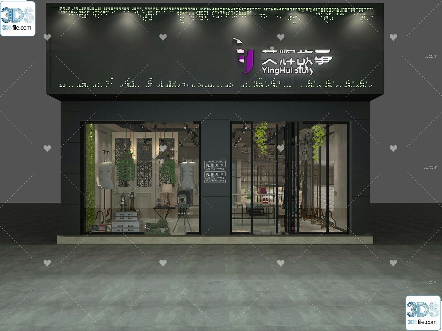 62 Fashion Shop Design 3D Models vol.06 - Vray