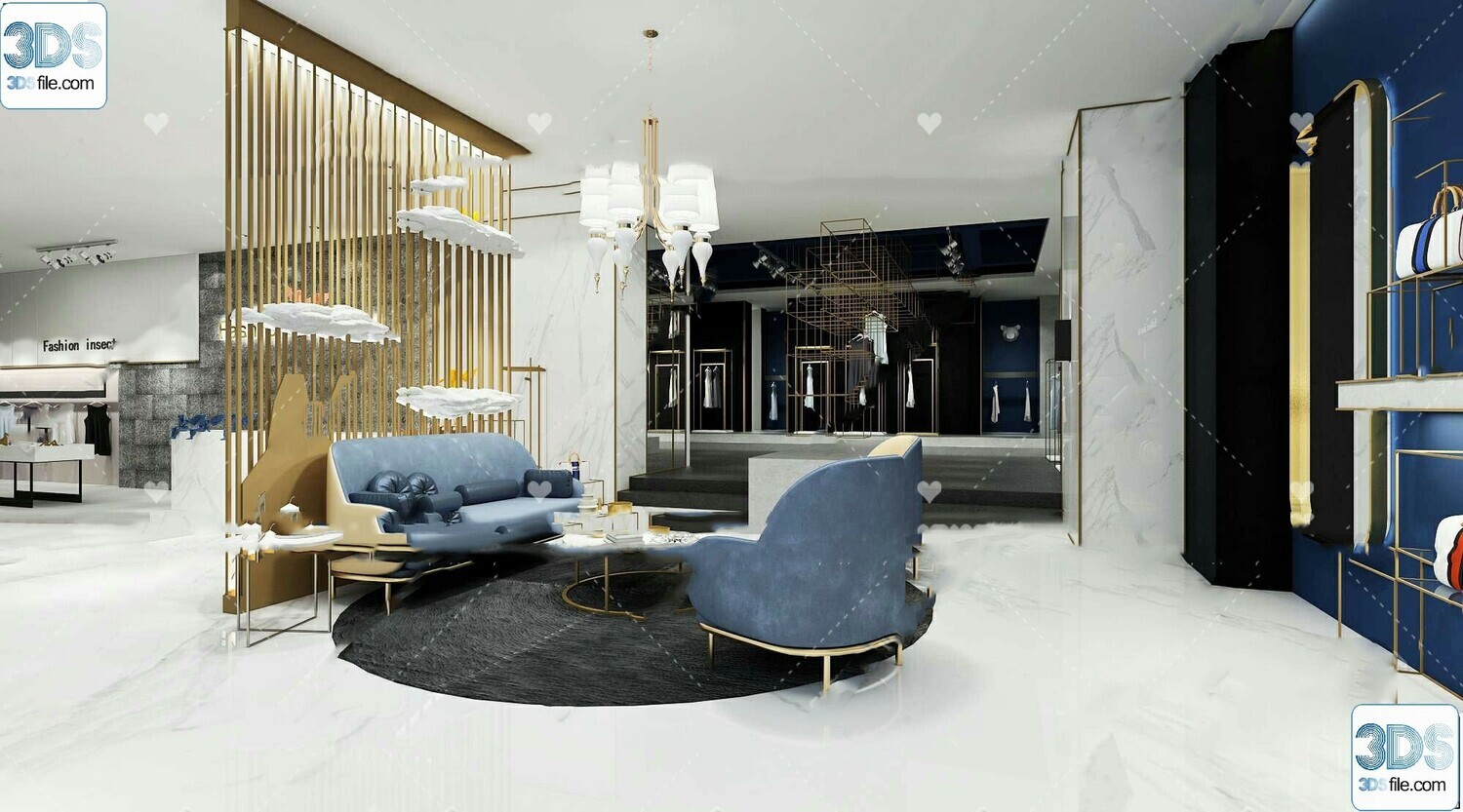 62 Fashion Shop Design 3D Models vol.06 - Vray