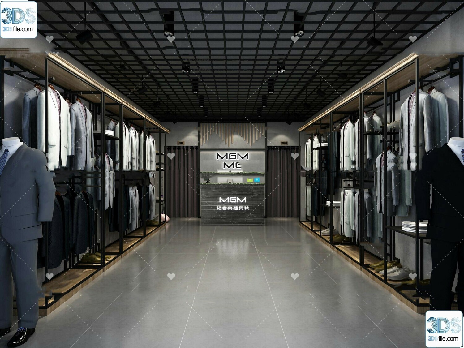 62 Fashion Shop Design 3D Models vol.06 - Vray