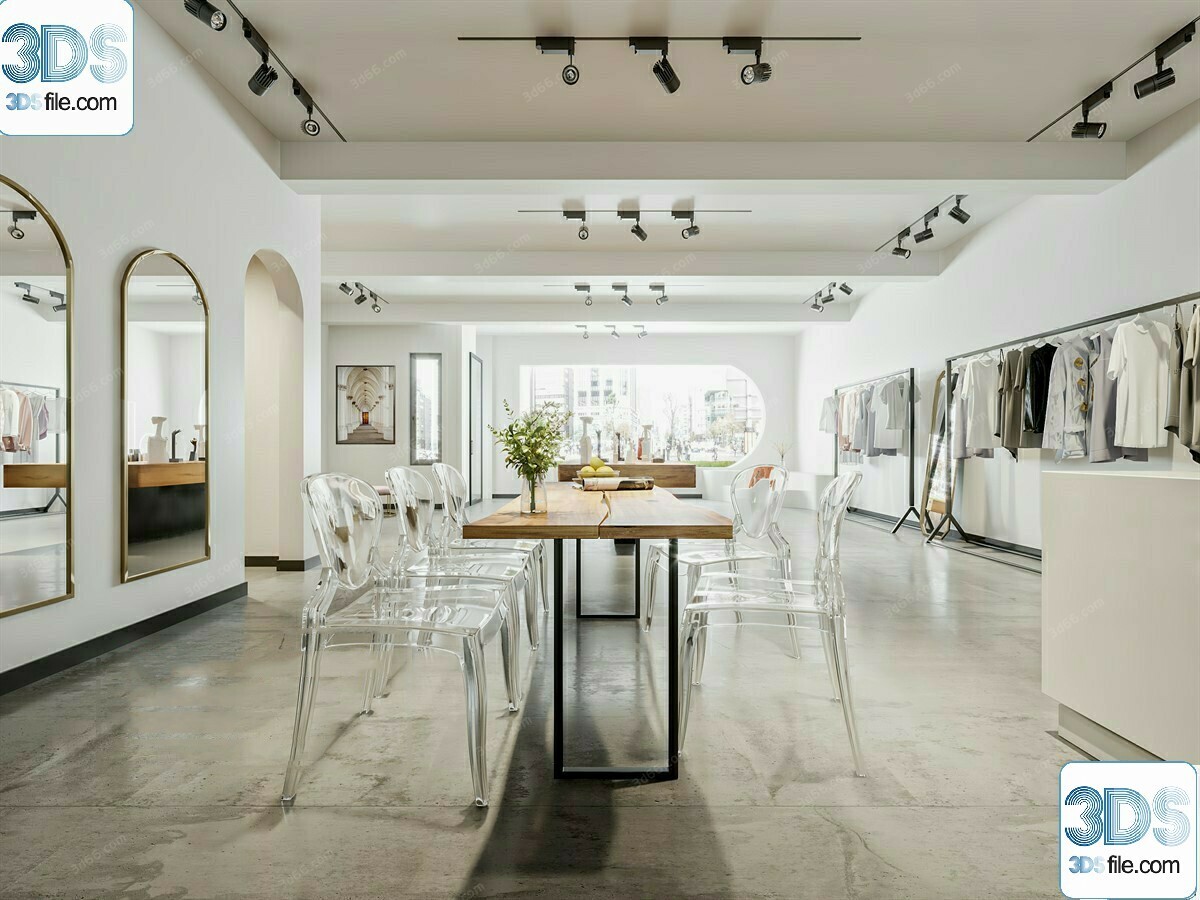 62 Fashion Shop Design 3D Models vol.06 - Vray
