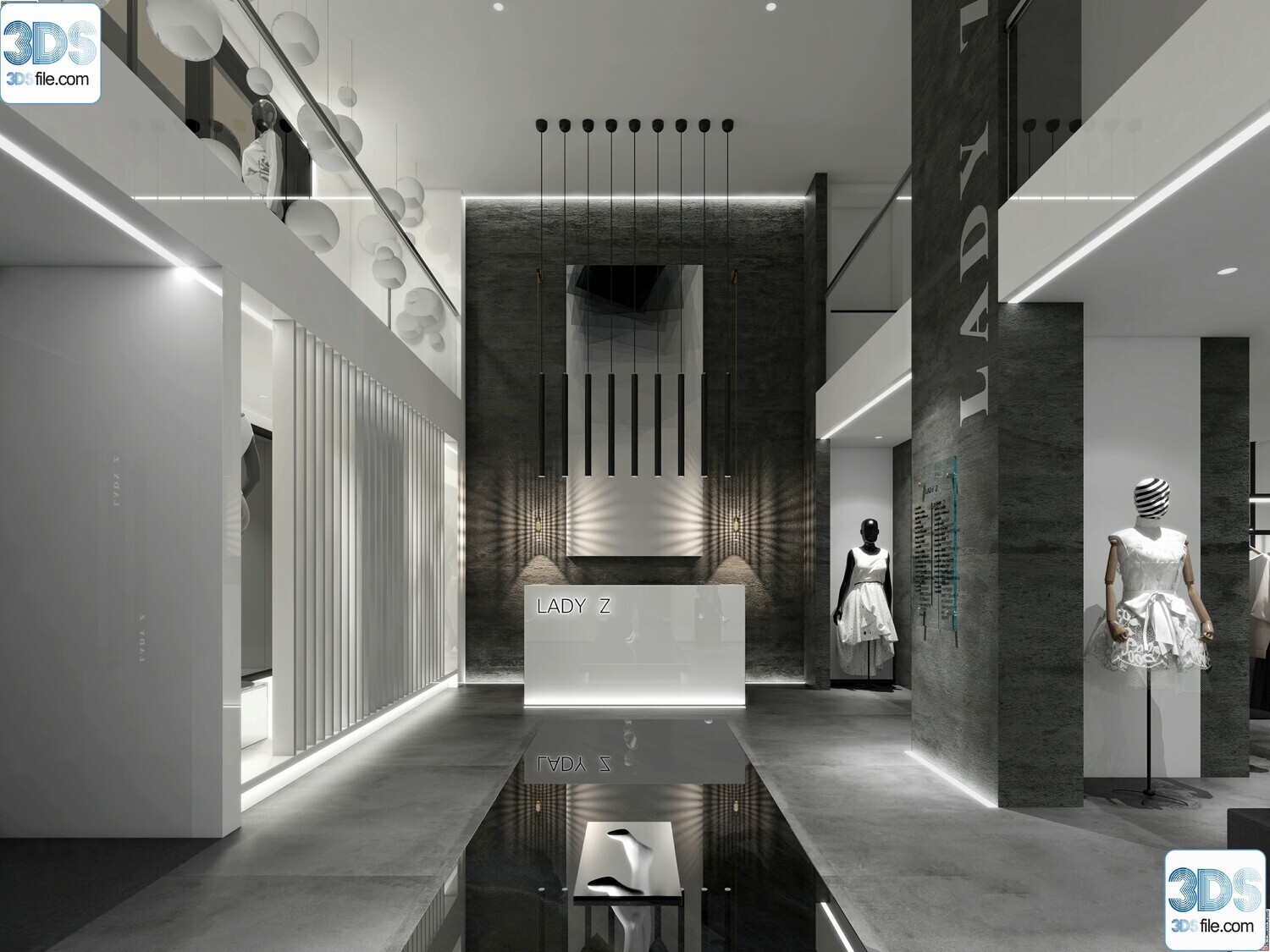 62 Fashion Shop Design 3D Models vol.06 - Vray