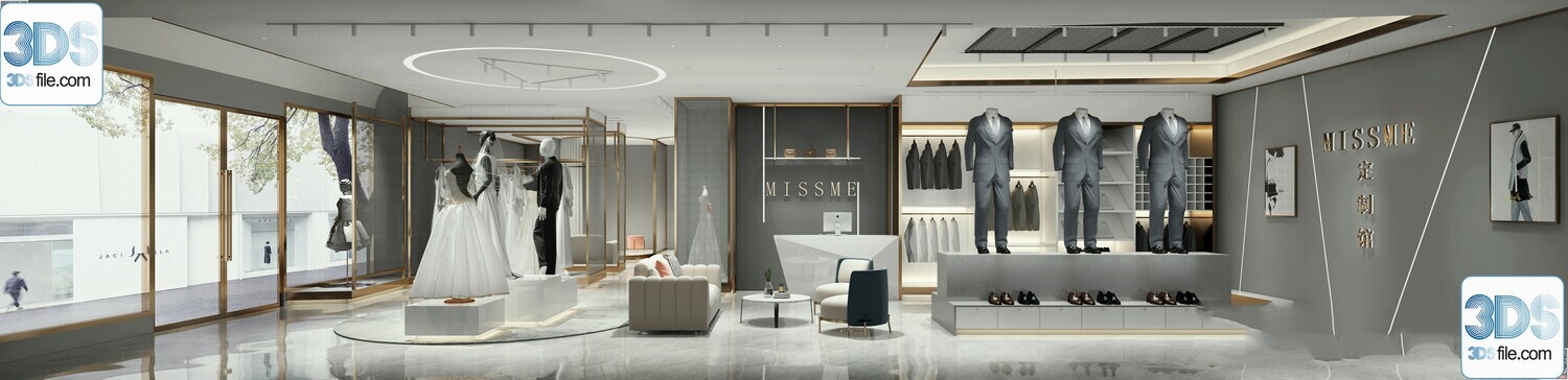 62 Fashion Shop Design 3D Models vol.06 - Vray