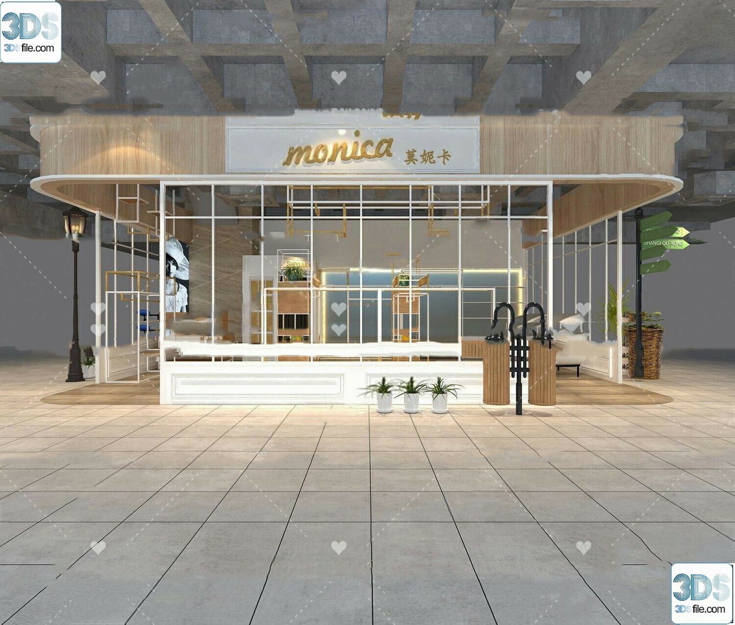 62 Fashion Shop Design 3D Models vol.06 - Vray