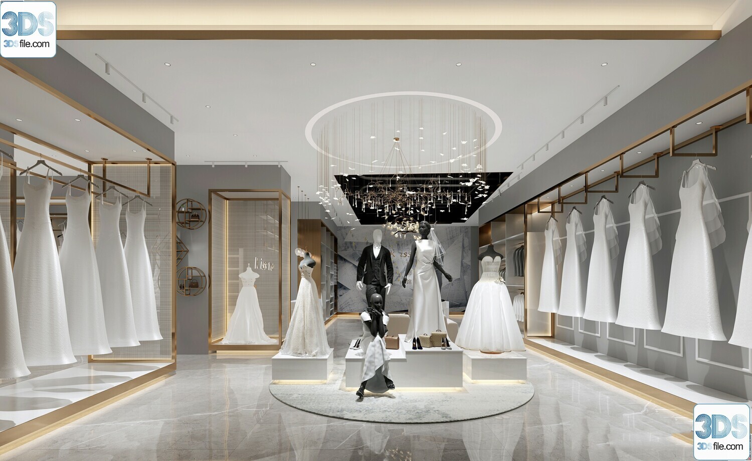 62 Fashion Shop Design 3D Models vol.06 - Vray