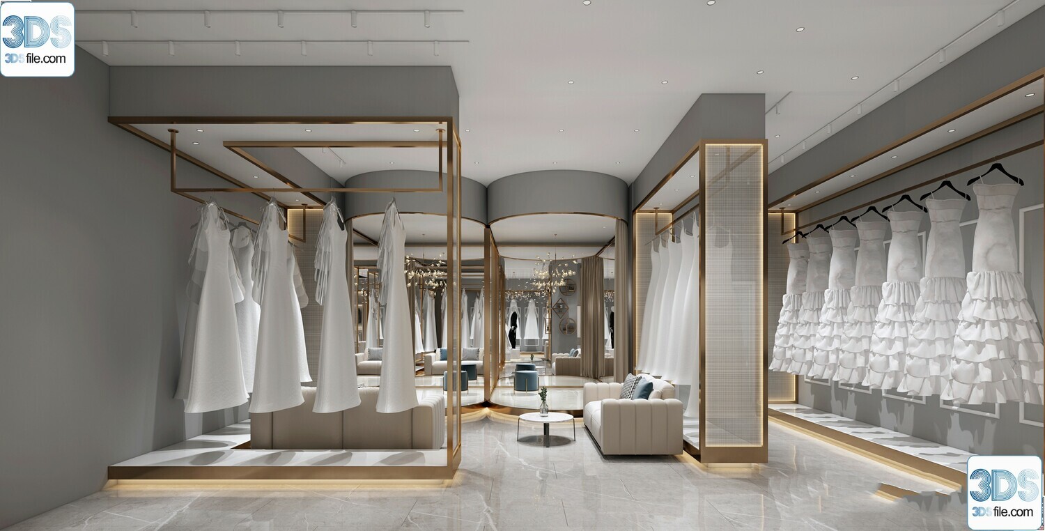 62 Fashion Shop Design 3D Models vol.06 - Vray