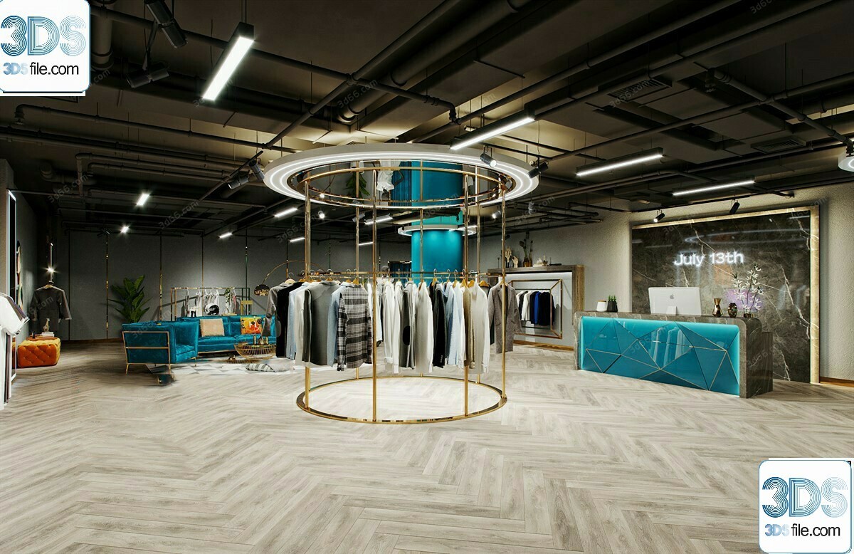 62 Fashion Shop Design 3D Models vol.06 - Vray