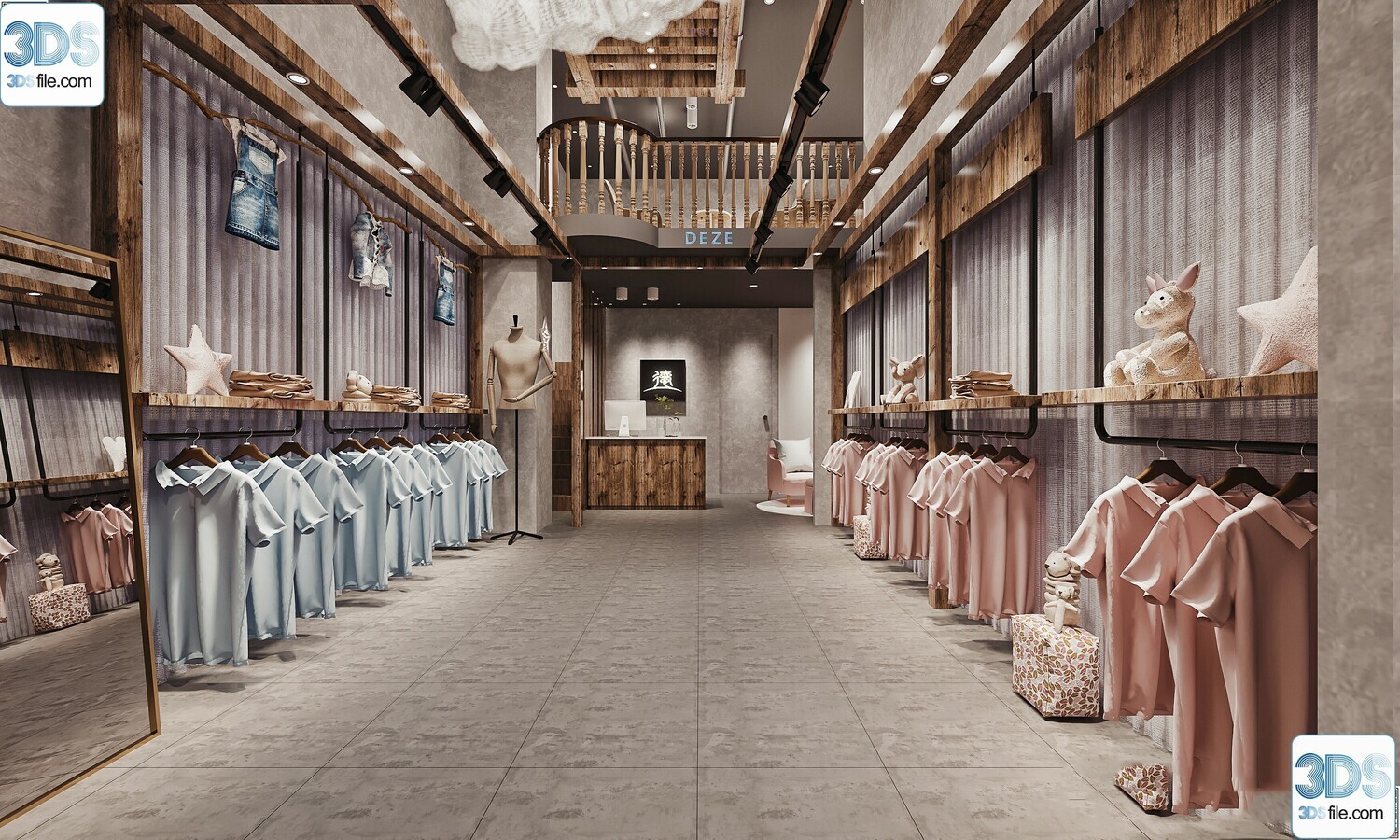 62 Fashion Shop Design 3D Models vol.06 - Vray