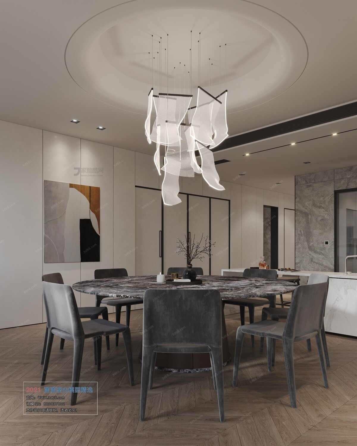68 Dining Room 3D Models vol.10