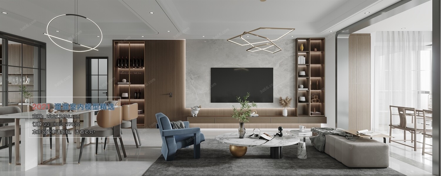 68 Dining Room 3D Models vol.10