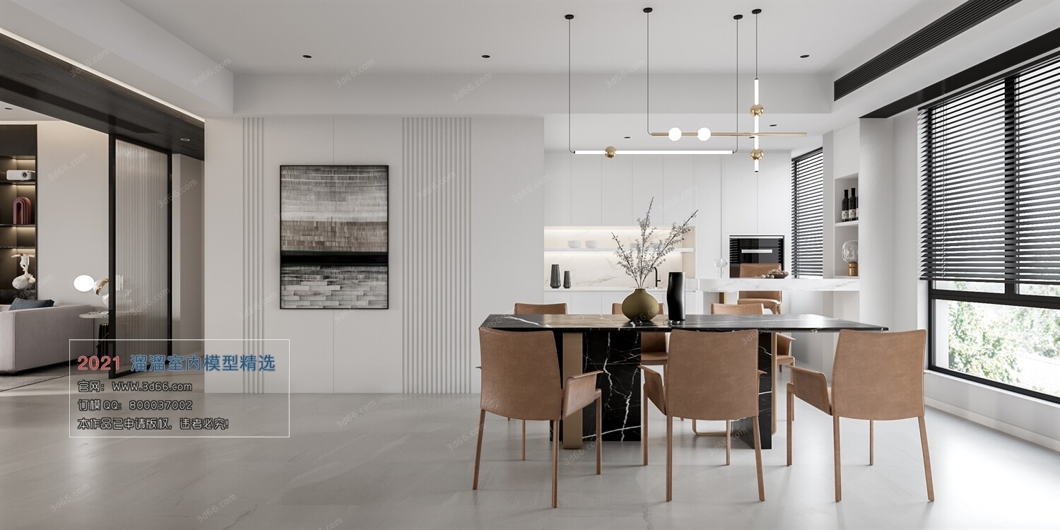 68 Dining Room 3D Models vol.10