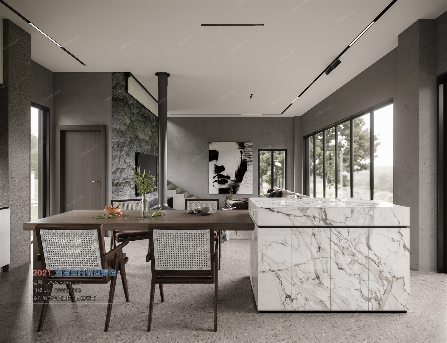 68 Dining Room 3D Models vol.10