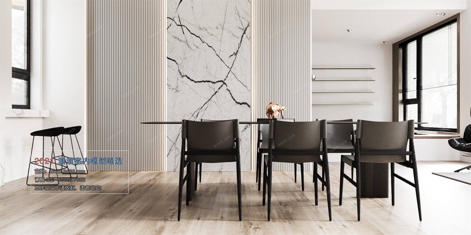 68 Dining Room 3D Models vol.10