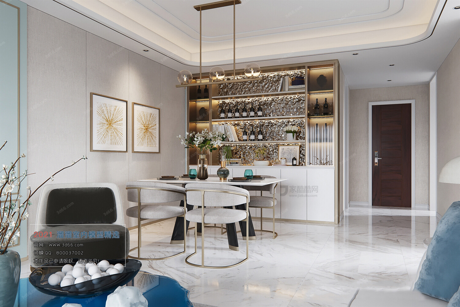 68 Dining Room 3D Models vol.10