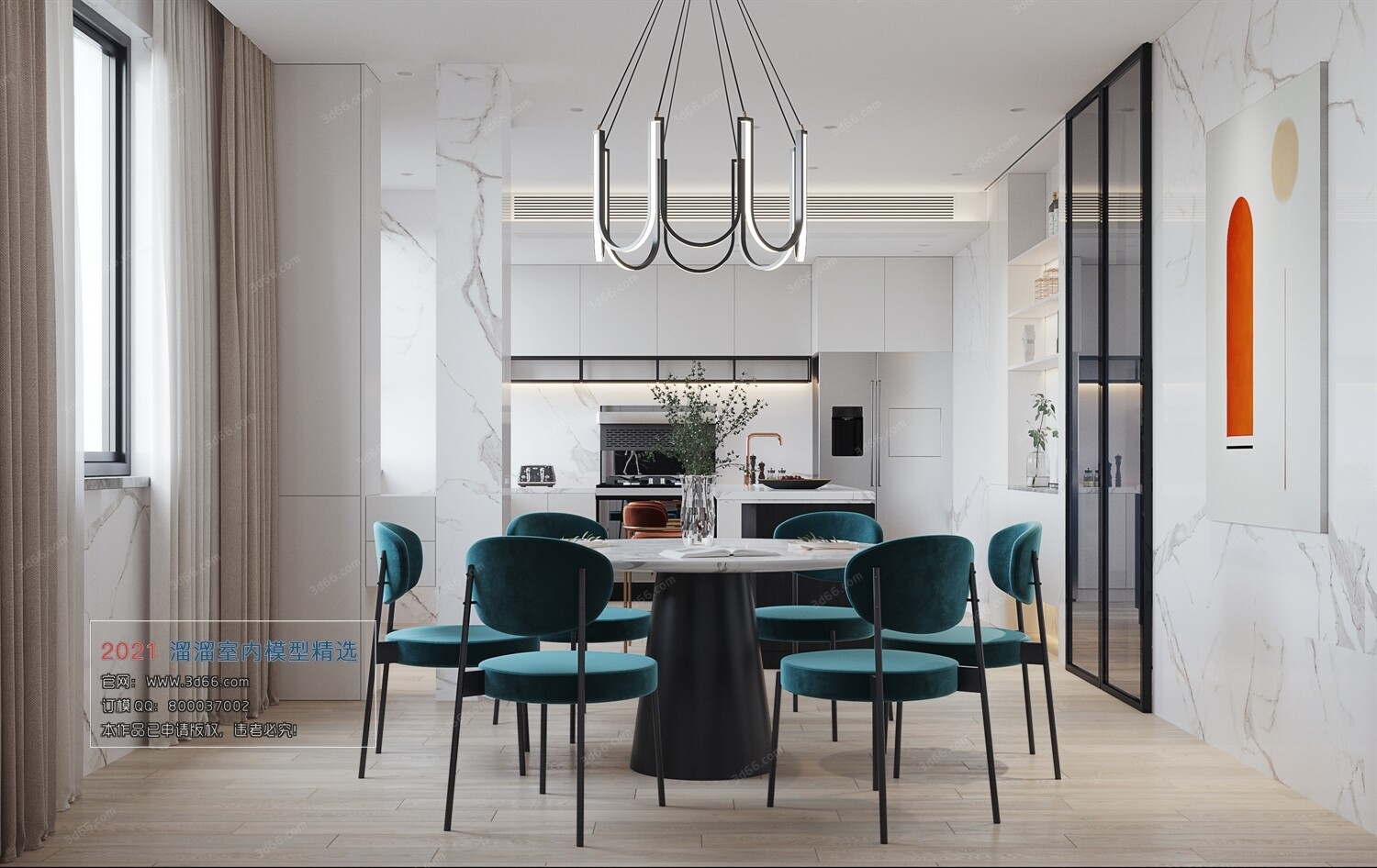 68 Dining Room 3D Models vol.10