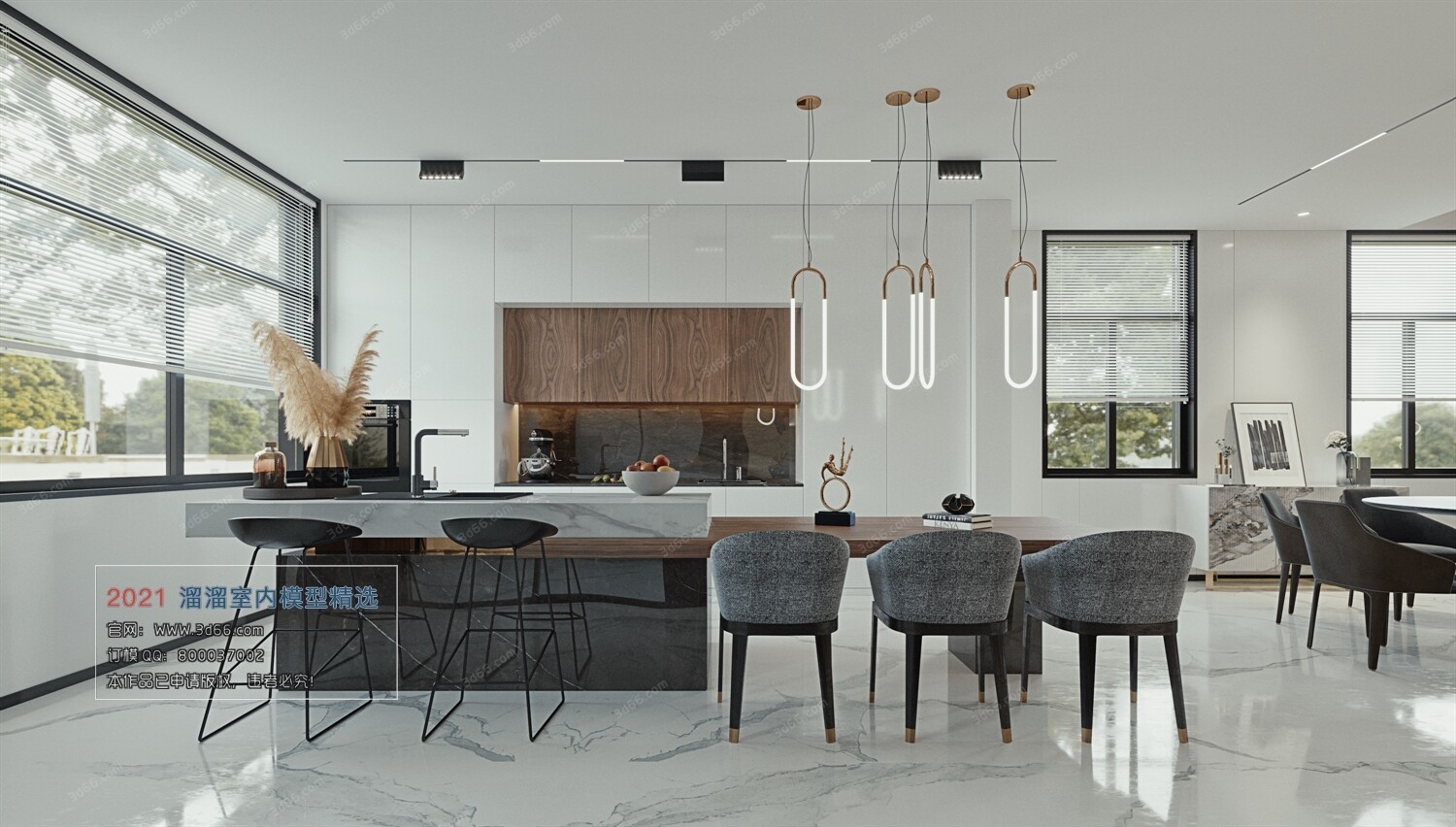 68 Dining Room 3D Models vol.10