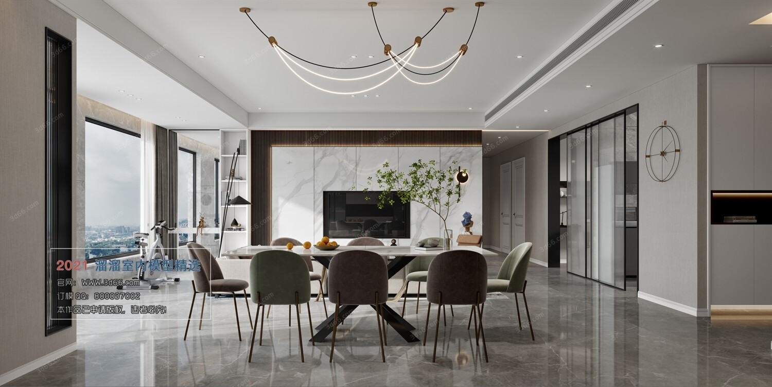 68 Dining Room 3D Models vol.10