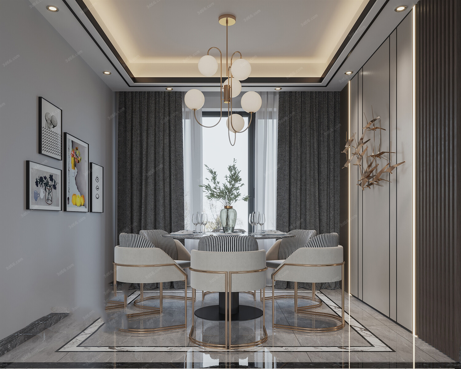 68 Dining Room 3D Models vol.10