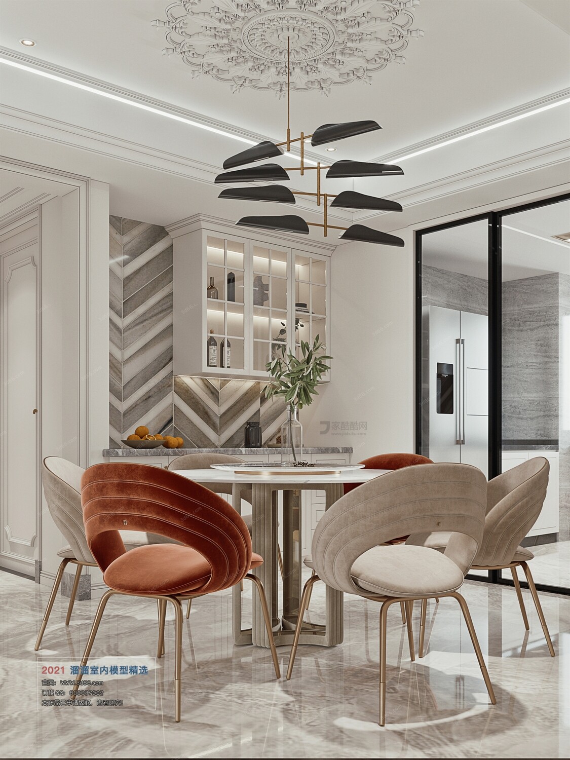68 Dining Room 3D Models vol.10