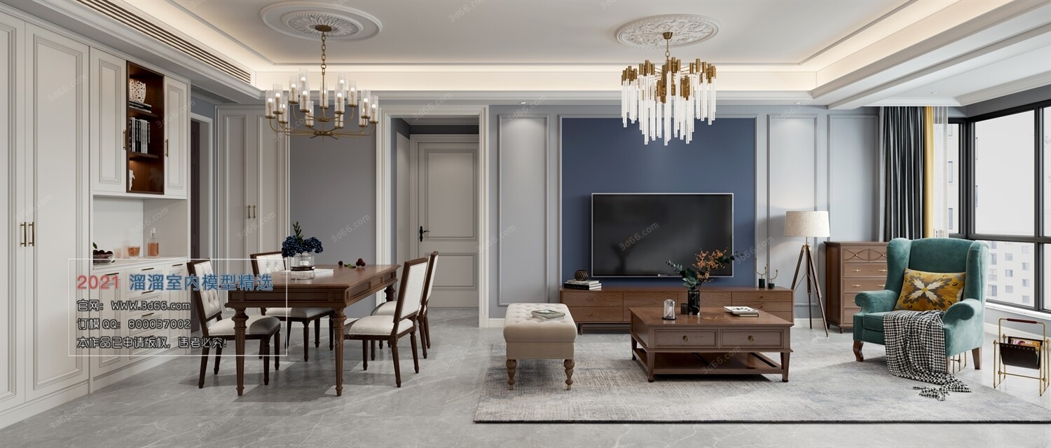 68 Dining Room 3D Models vol.10