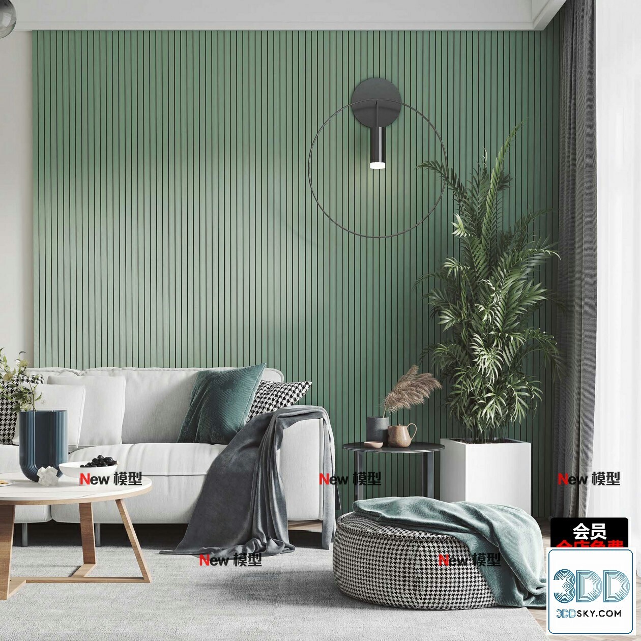 20 Living Room 3d Models Vol.25-Vray