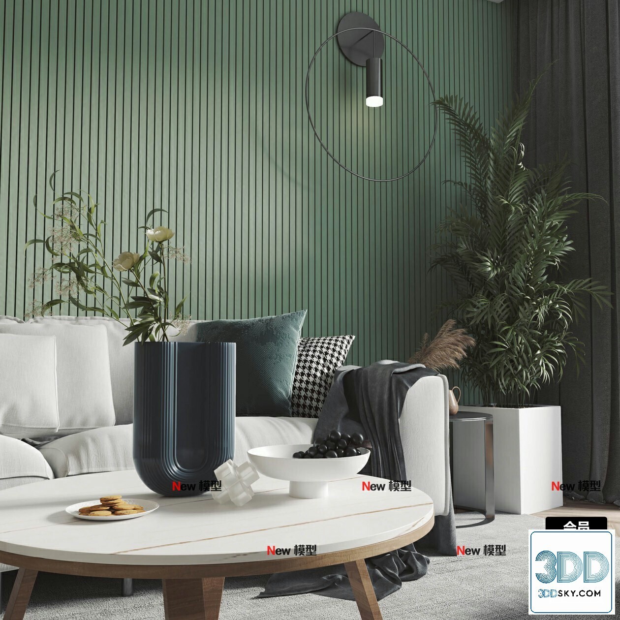 20 Living Room 3d Models Vol.25-Vray
