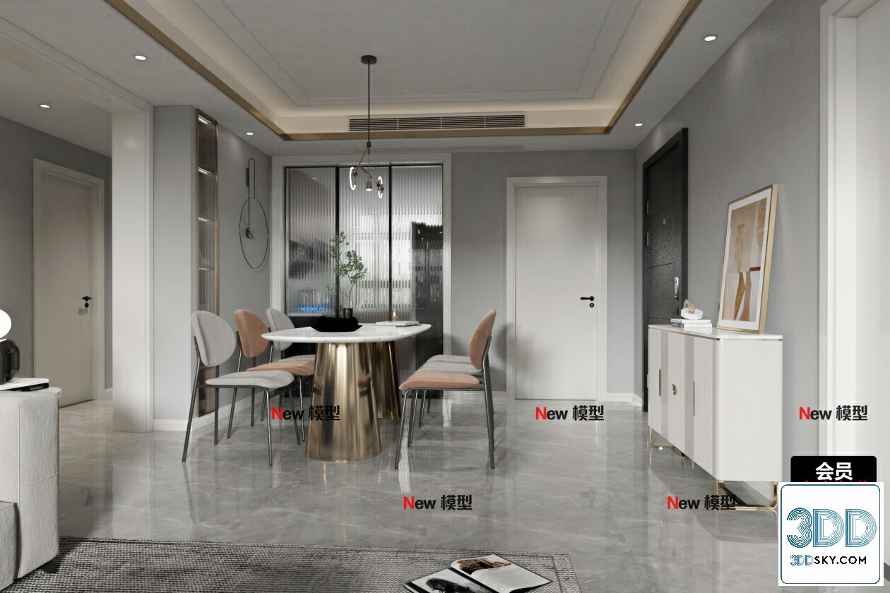 20 Living Room 3d Models Vol.25-Vray