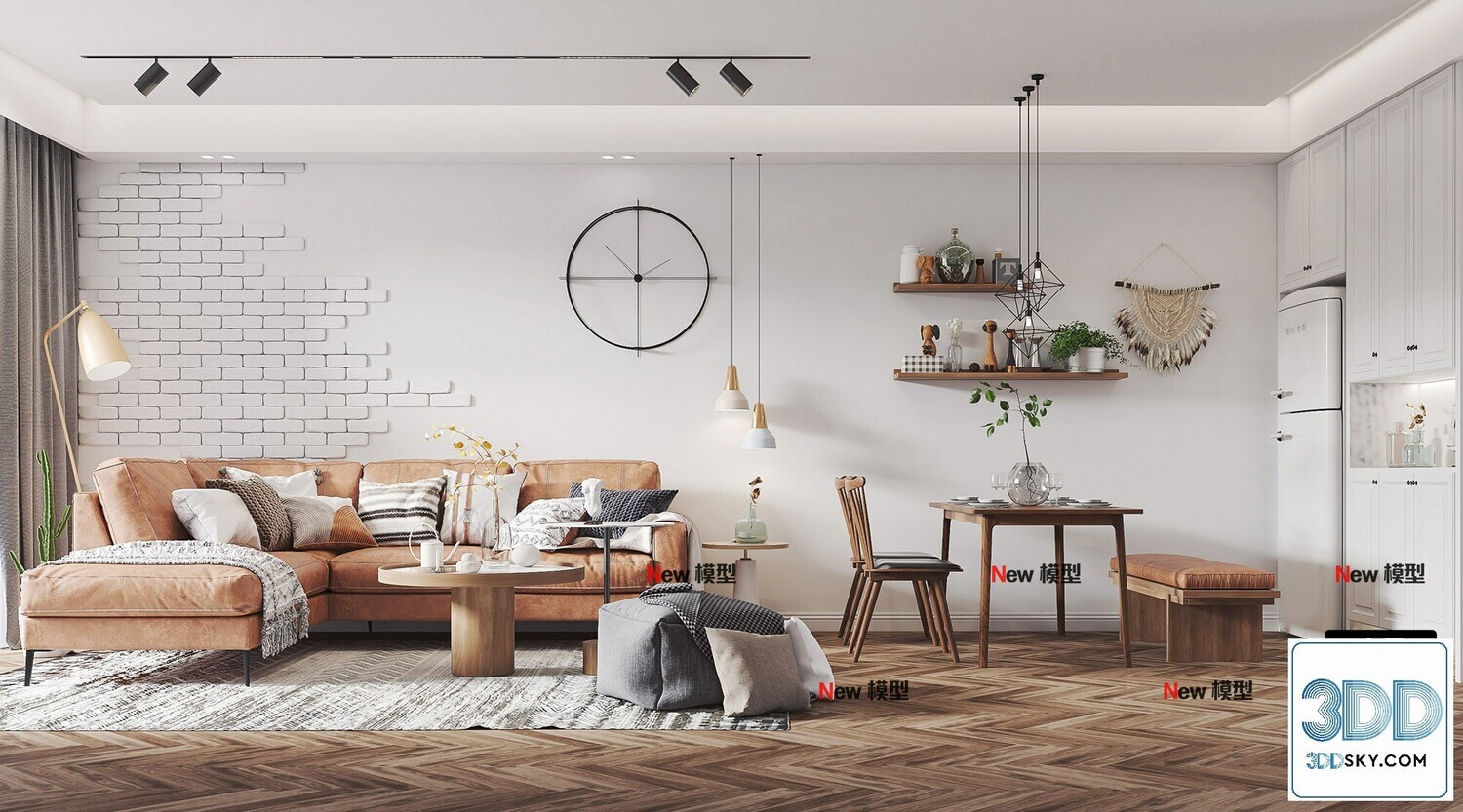 20 Living Room 3d Models Vol.25-Vray