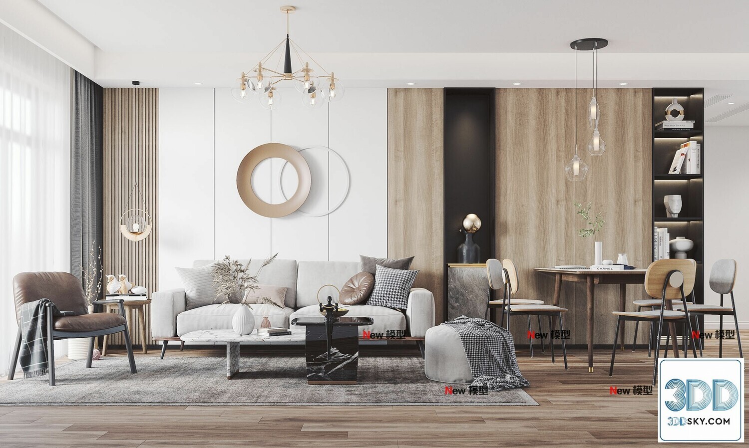 20 Living Room 3d Models Vol.25-Vray