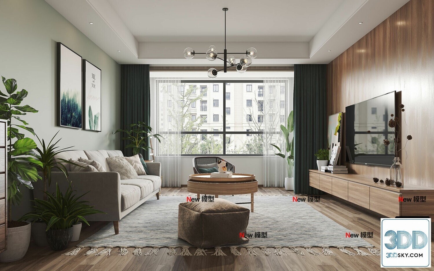 20 Living Room 3d Models Vol.25-Vray