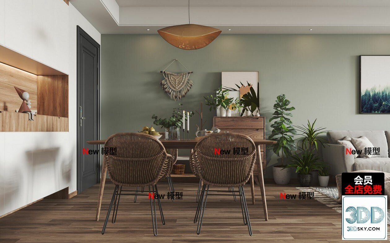 20 Living Room 3d Models Vol.25-Vray