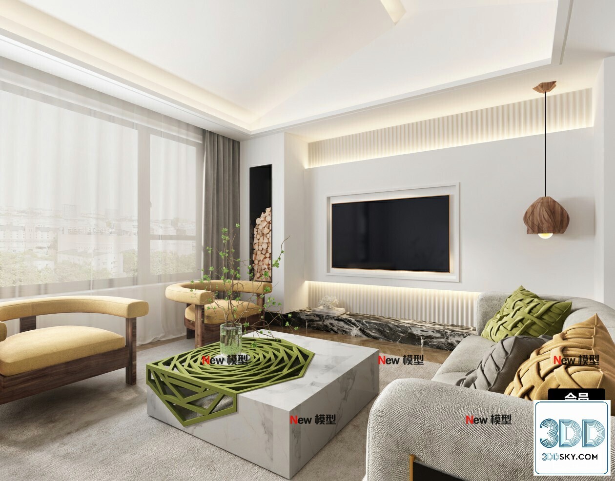 20 Living Room 3d Models Vol.25-Vray
