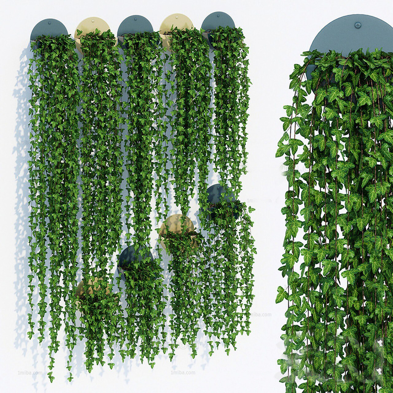 45 WALL PLANT DECOR 3D MODELS VOL.01
