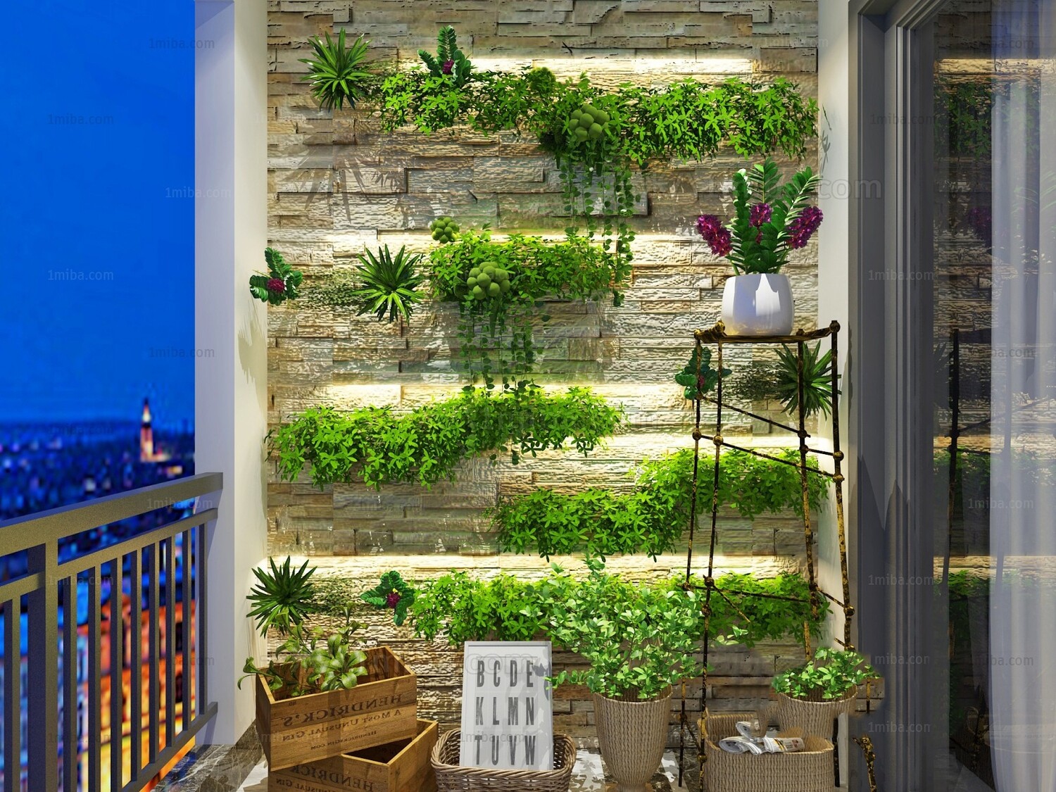 45 WALL PLANT DECOR 3D MODELS VOL.01