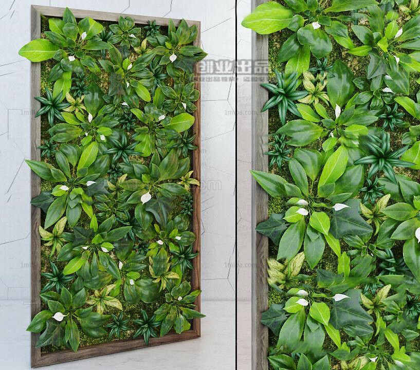 45 WALL PLANT DECOR 3D MODELS VOL.01
