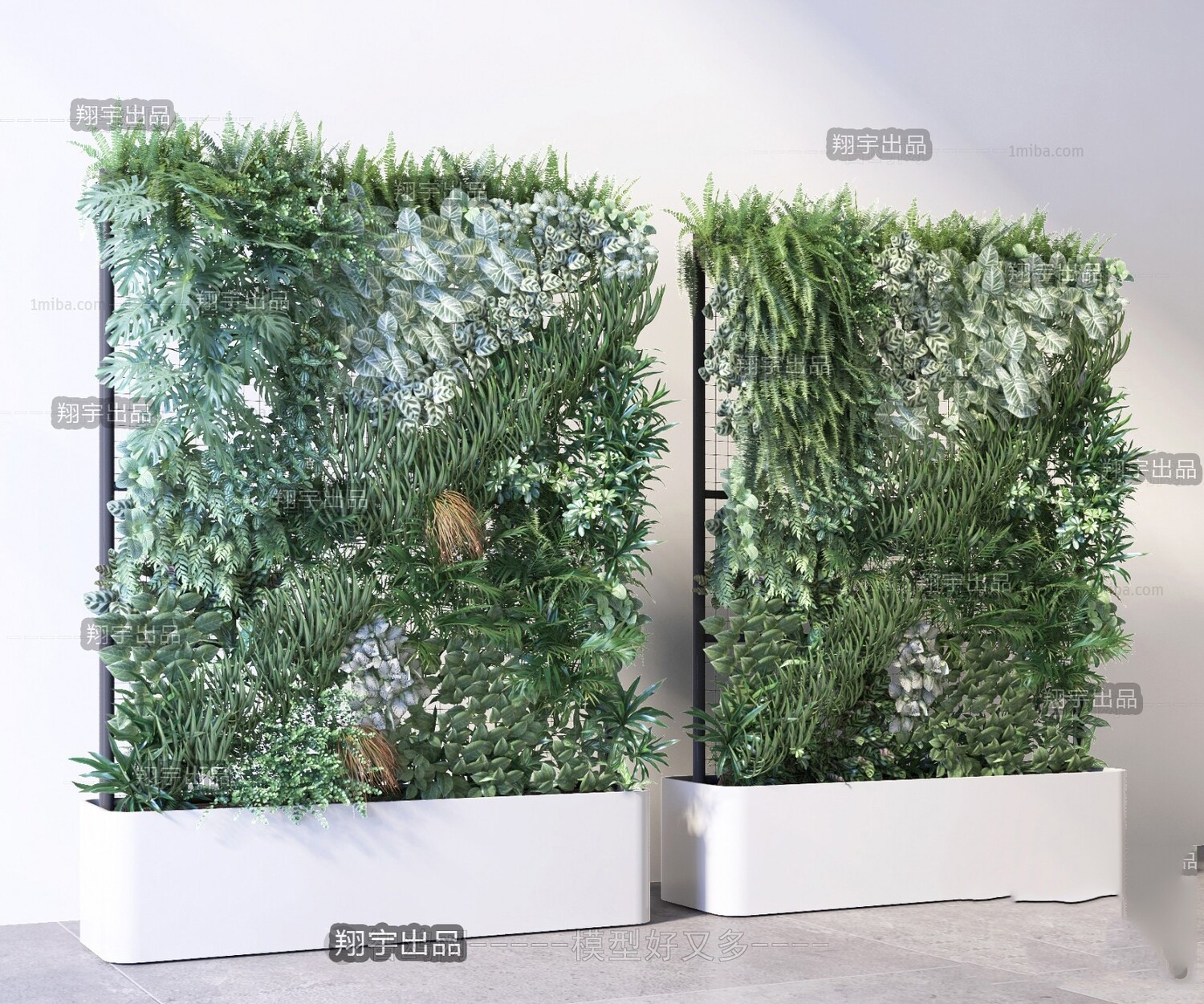 45 WALL PLANT DECOR 3D MODELS VOL.01